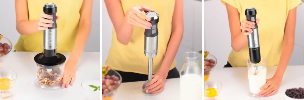 Tyčový mixér s extra dlouhou nohou Ufesa Vario 1400 Titanium XL Max BP4752